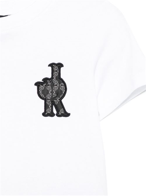 Completo bambino Richmond Junior bianco con t-shirt e bermuda RICHMOND Junior | RBP26078CJGKFWHITENMB